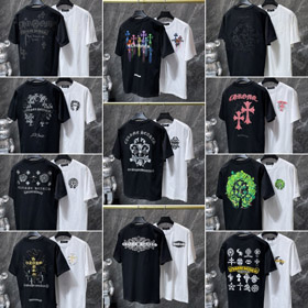 Bestselling Chrome Hearts Embroidered Short-Sleeve T-Shirt-6601  
