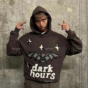 BROKEN PLANET New all-match personalized pattern printed hooded sweatshirt-2534